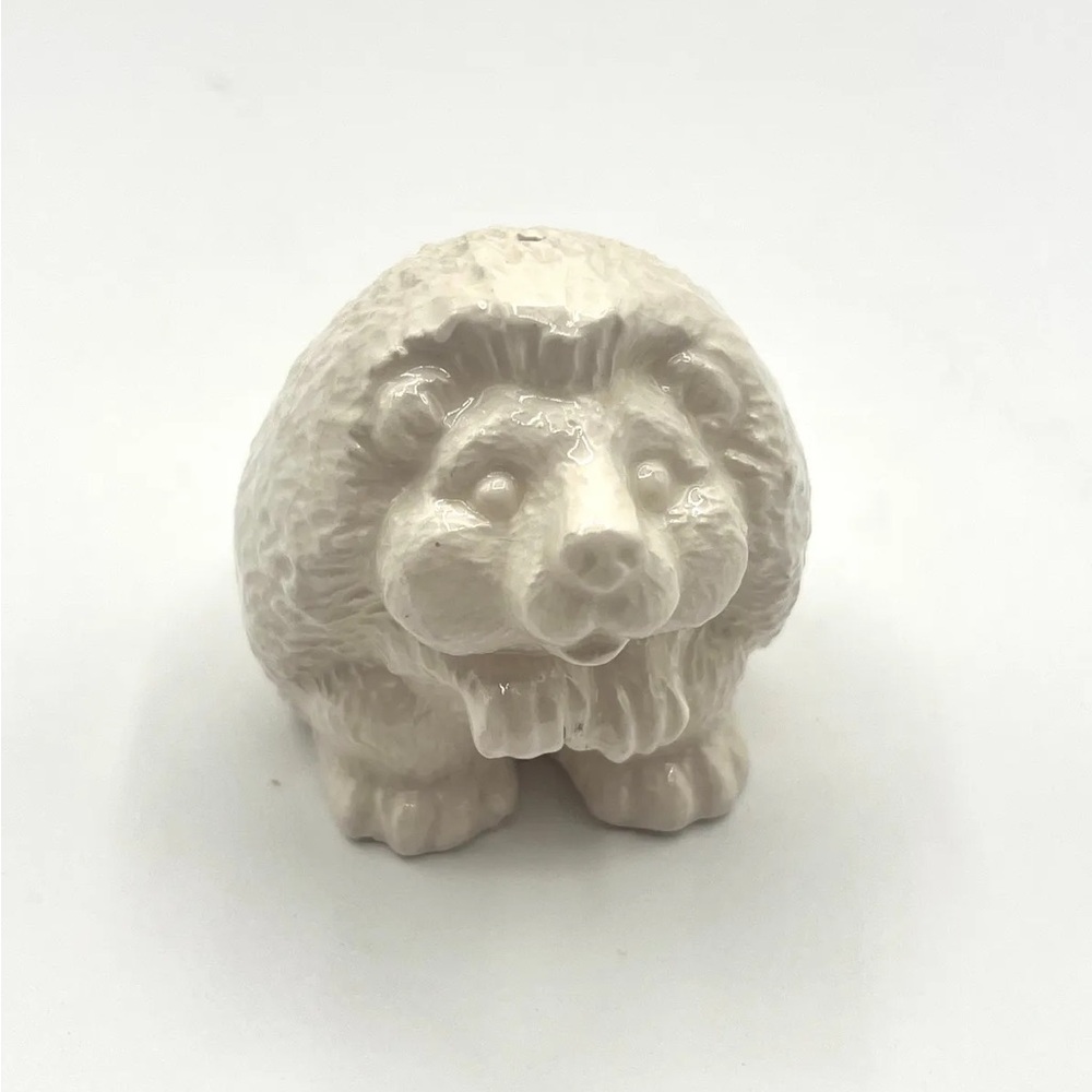 Cream Ceramic Hedgehog Salt or Pepper Shaker